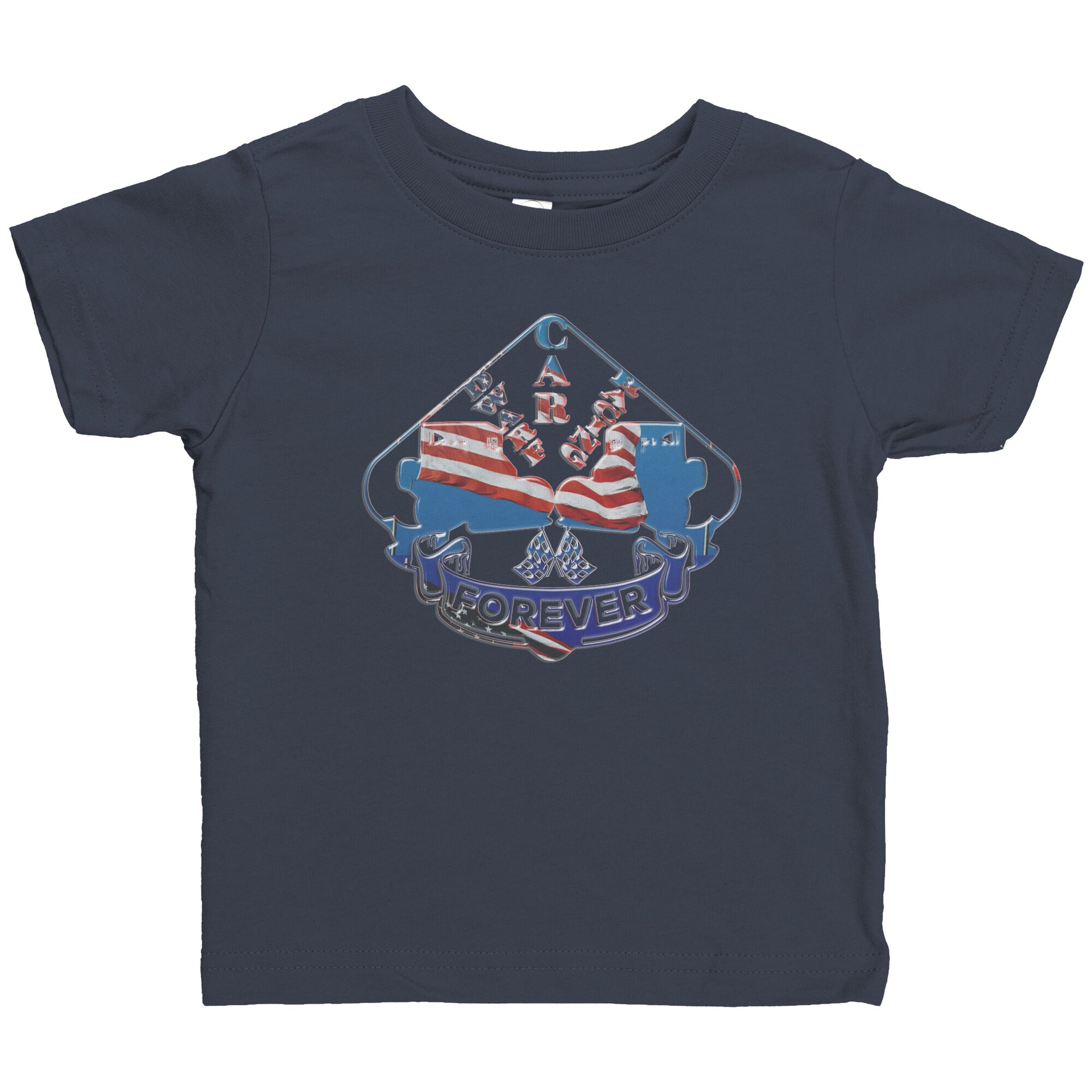 USA Dwarf Car Racing Forever Baby T-Shirts