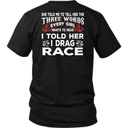 drag racing men's t-shirts