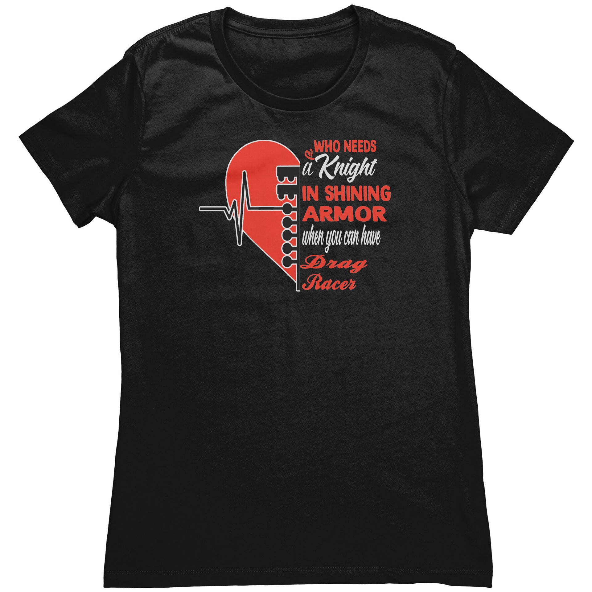 Drag racing women's t-shirts