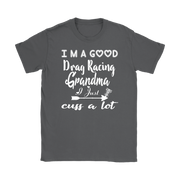 drag racing women's t-shirts