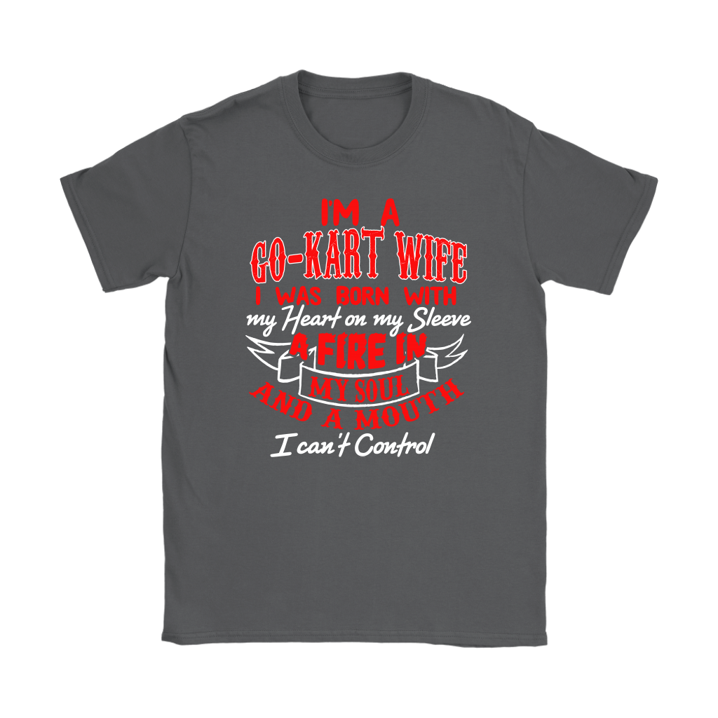 go kart racing wife t-shirts