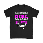 go kart racing girl t-shirts