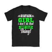 go kart racing girl t-shirts