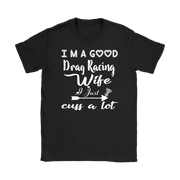 drag racing women's t-shirts