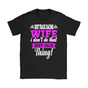 dirt track racing wife t-shirts