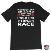 drag racing men's t-shirts