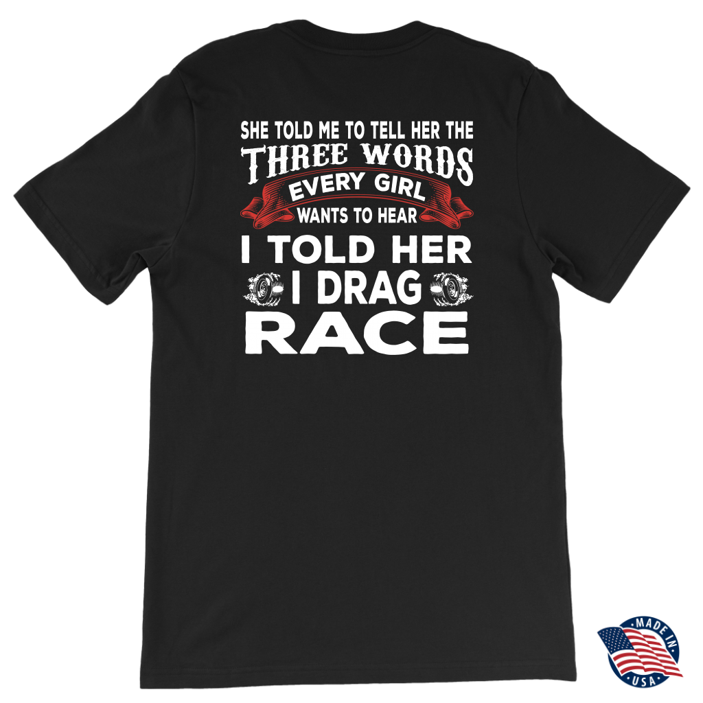 drag racing men's t-shirts