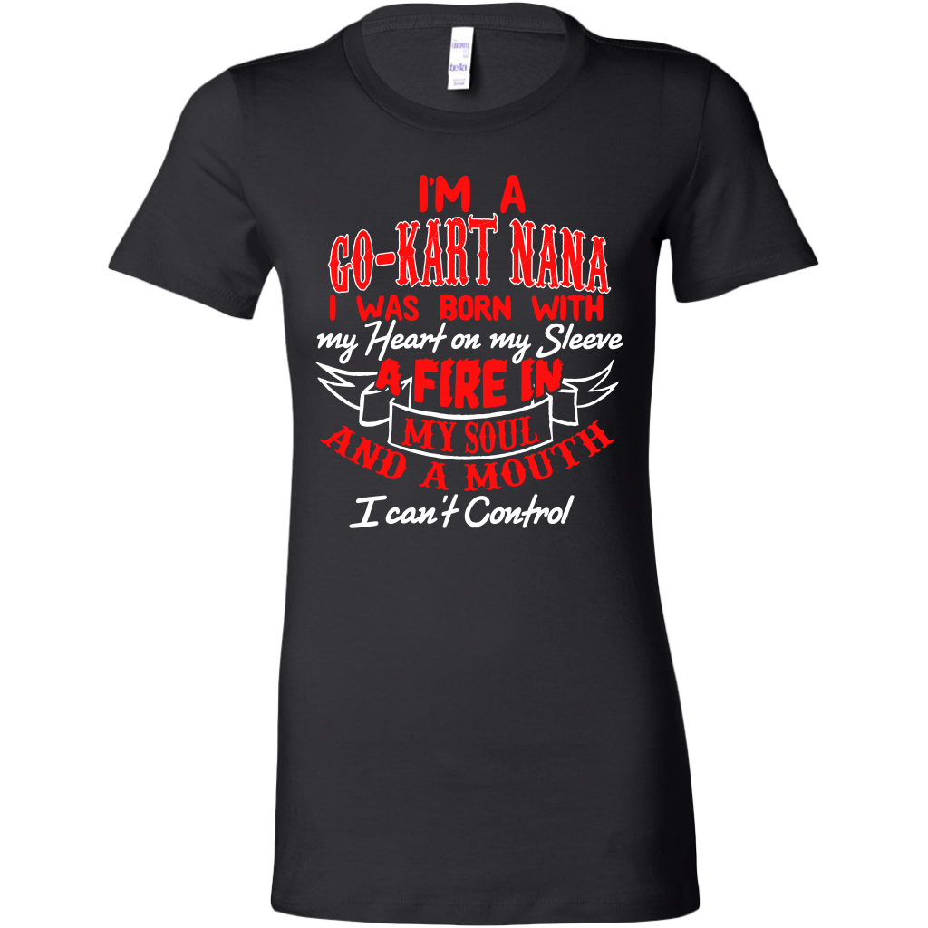go kart racing nana t-shirts