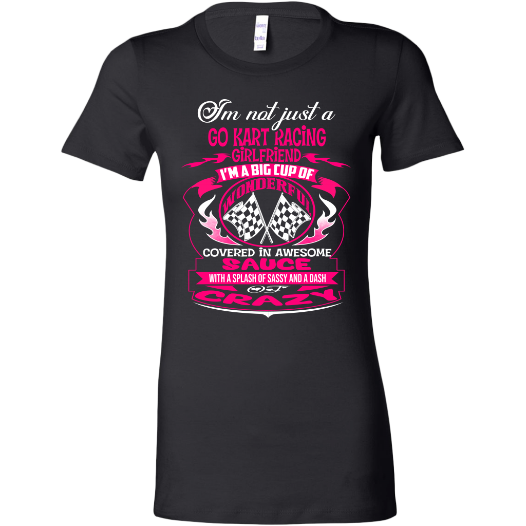 go kart racing girlfriend t-shirts