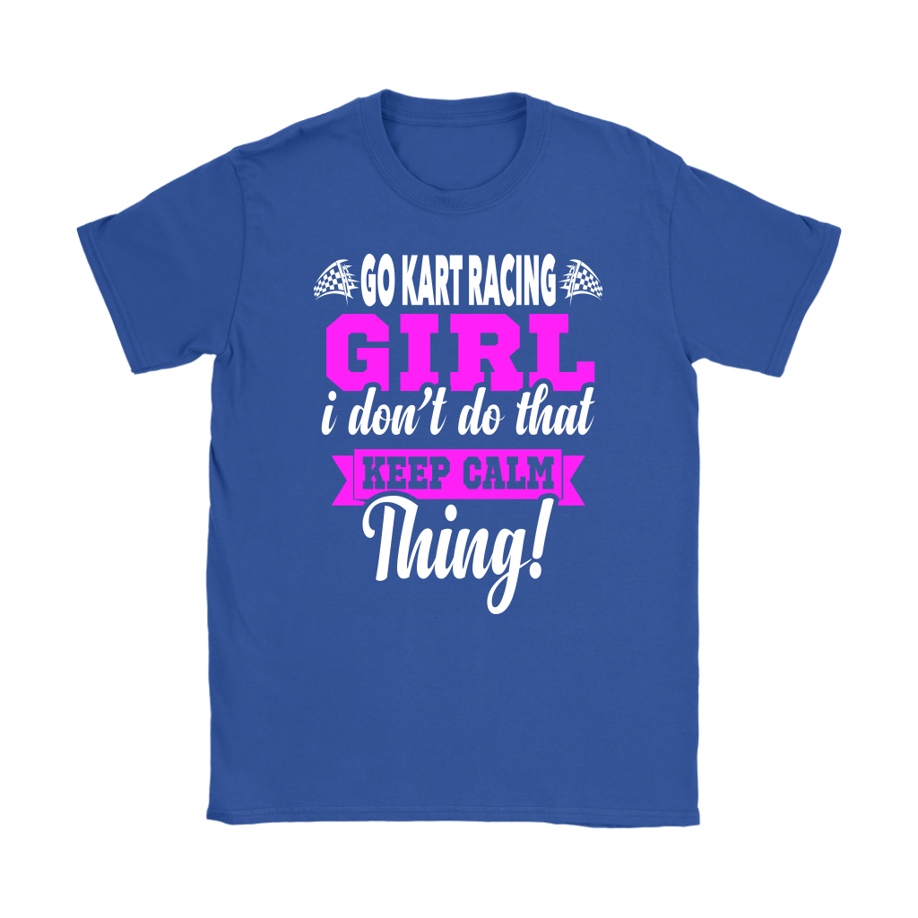 go kart racing girl t-shirts