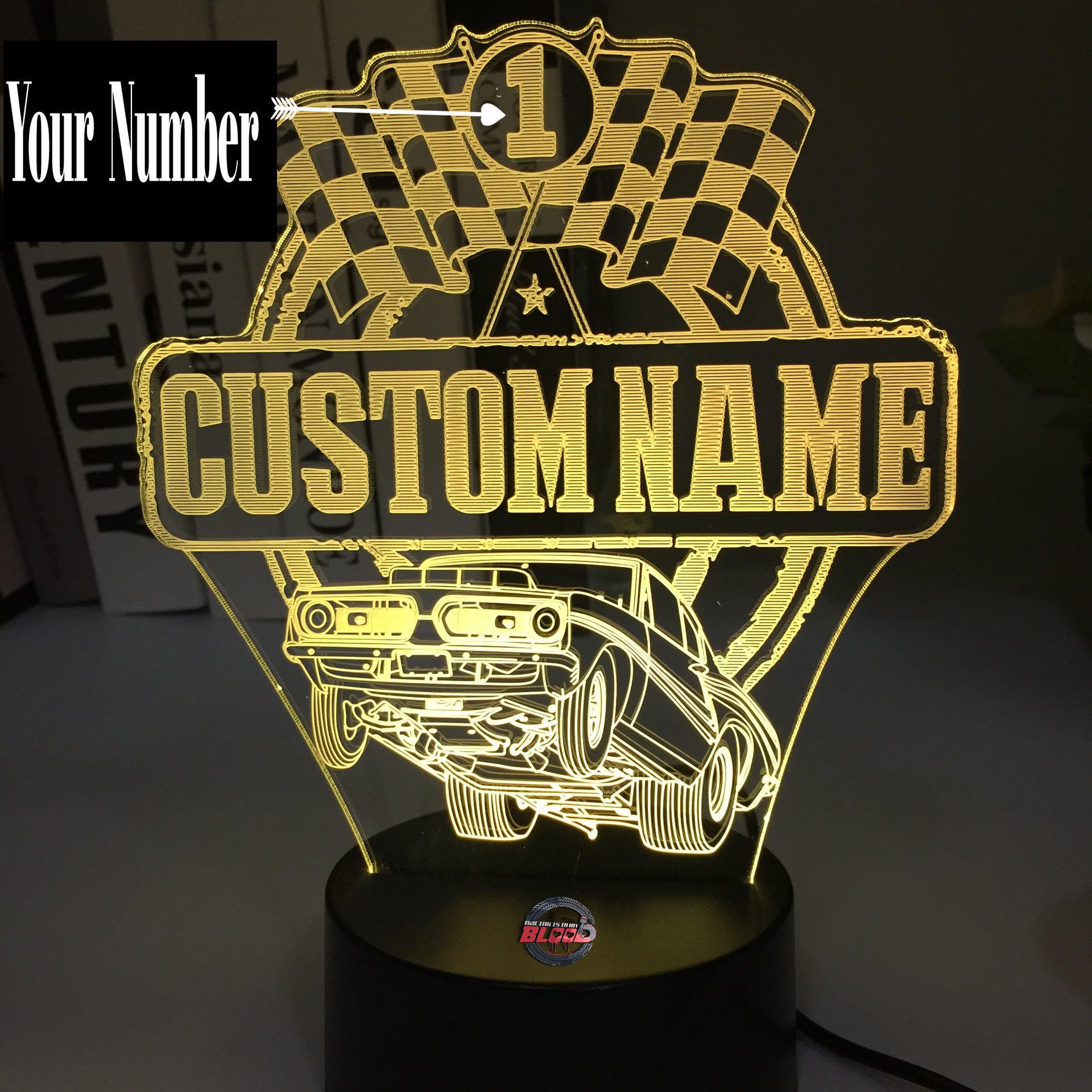 Custom Drag Racing Superstock 3D Led Lamp