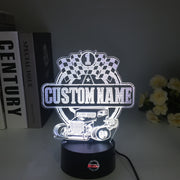 Custom Dwarf Car Racing 3D Led Lamp