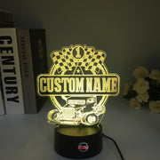 Custom Dwarf Car Racing 3D Led Lamp