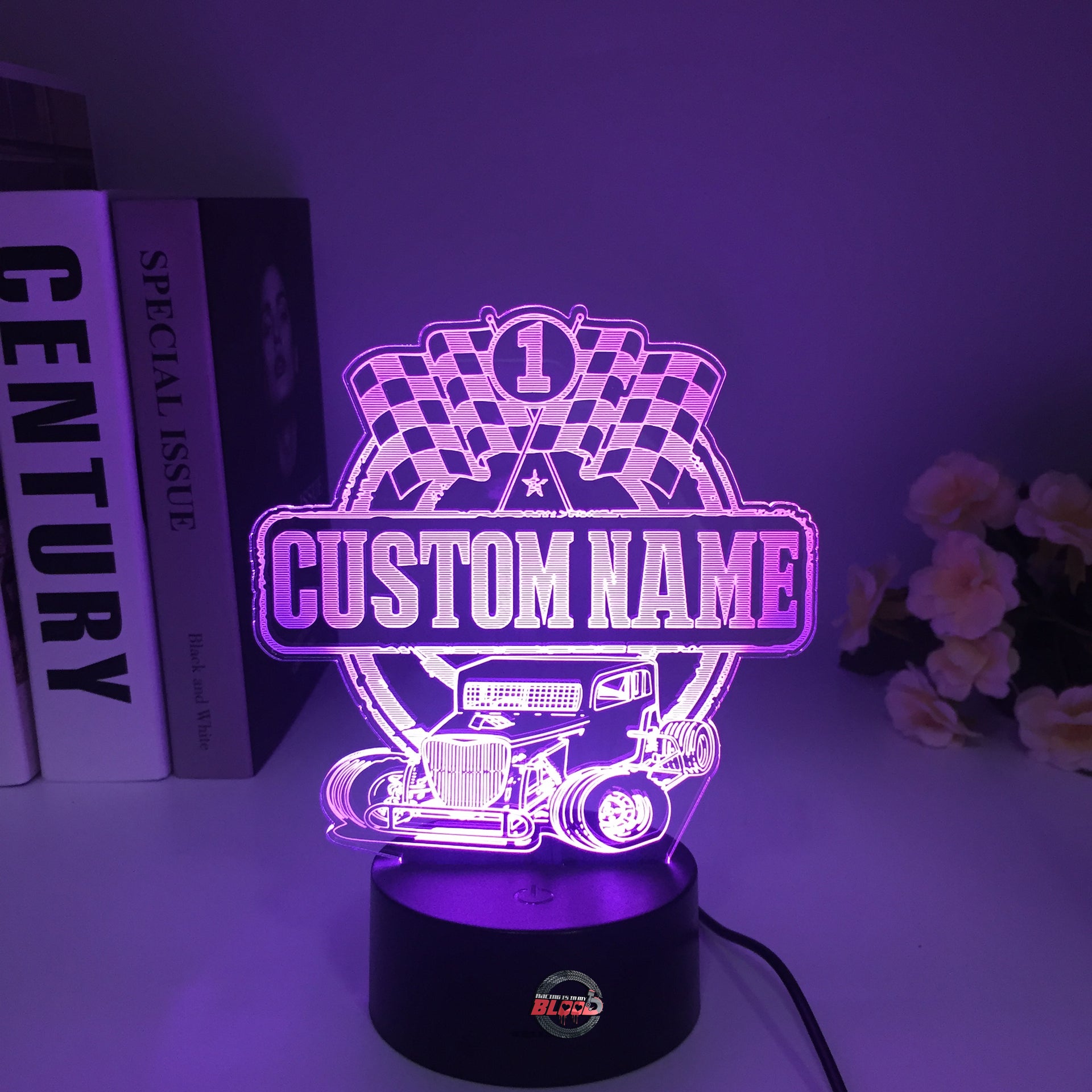 Custom Dwarf Car Racing 3D Led Lamp