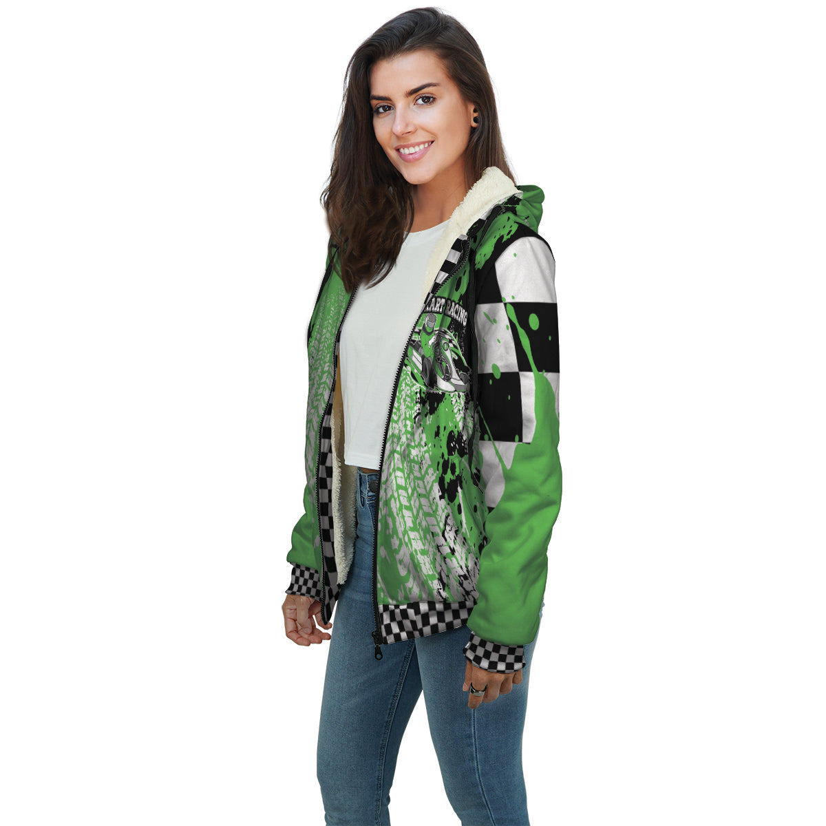 Custom Go-Kart Racing Sherpa Jacket