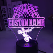 Custom Motocross 3D Led Lamp