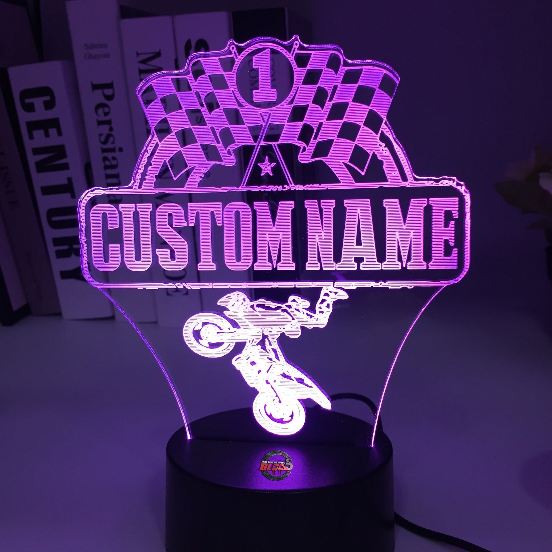 Custom Motocross 3D Led Lamp