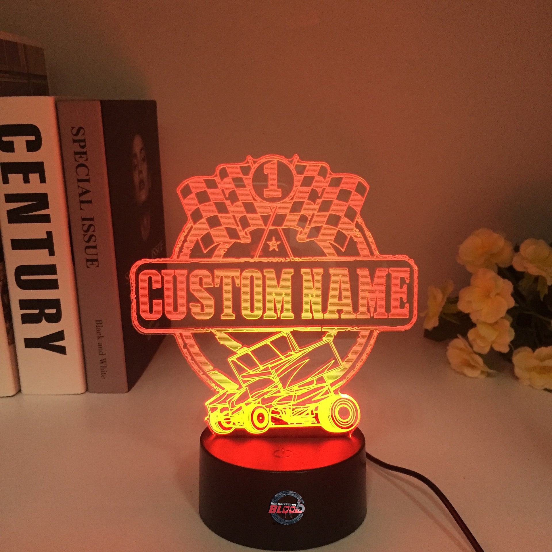 Custom Sprint Car 3D Led Lamp