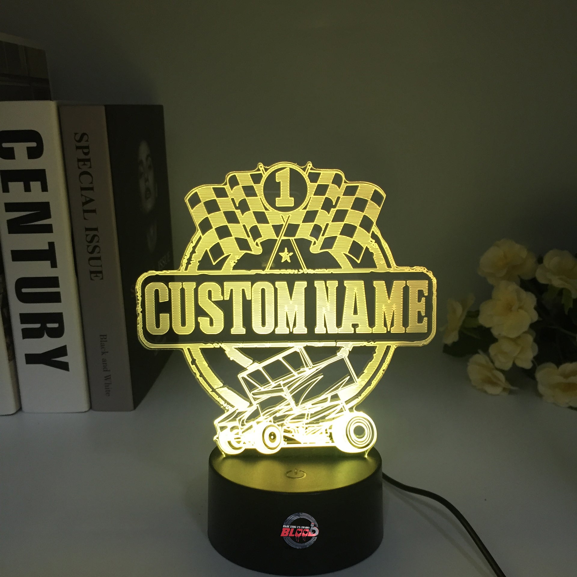 Custom Sprint Car 3D Led Lamp
