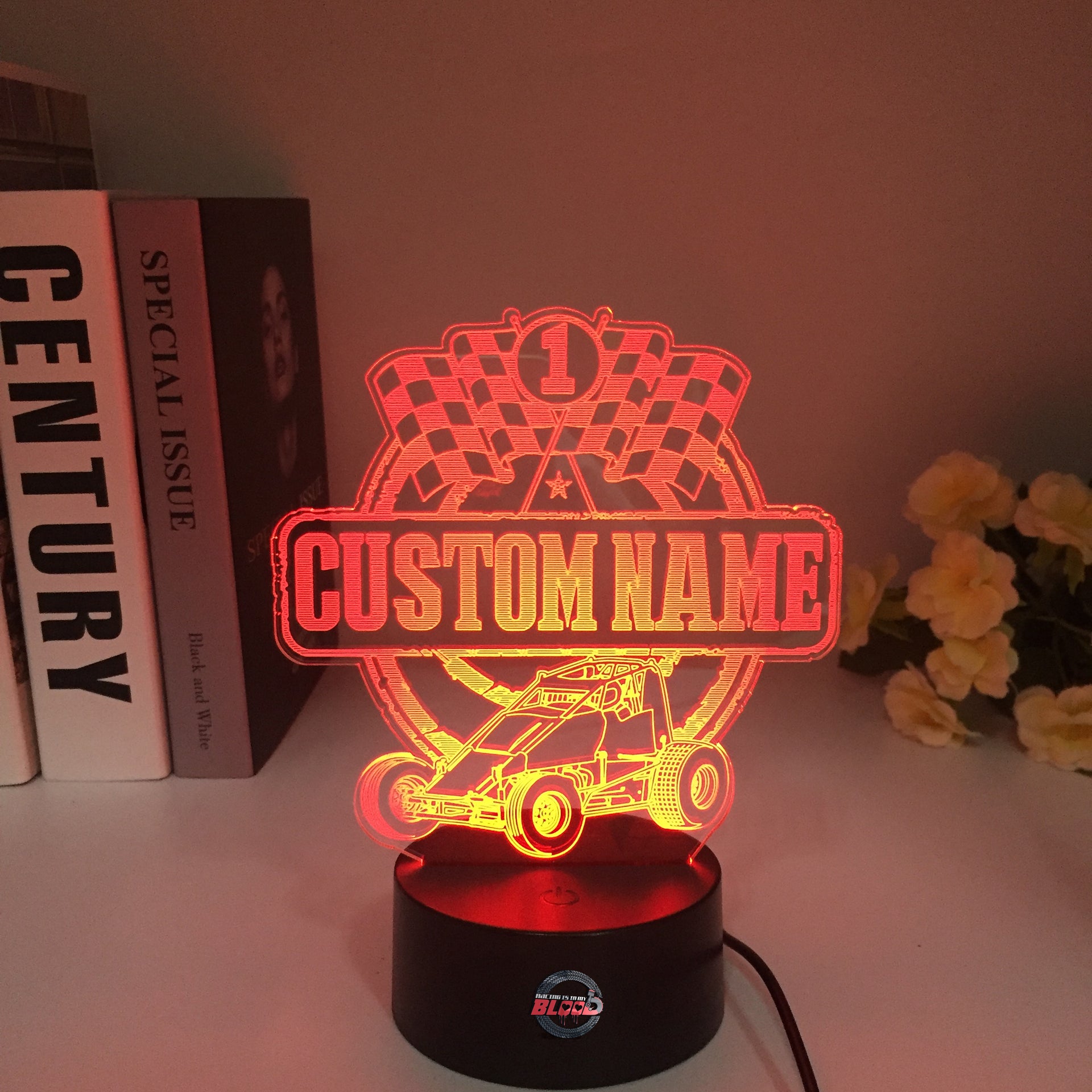 Custom Sprint Car Non Wing 3D Led Lamp