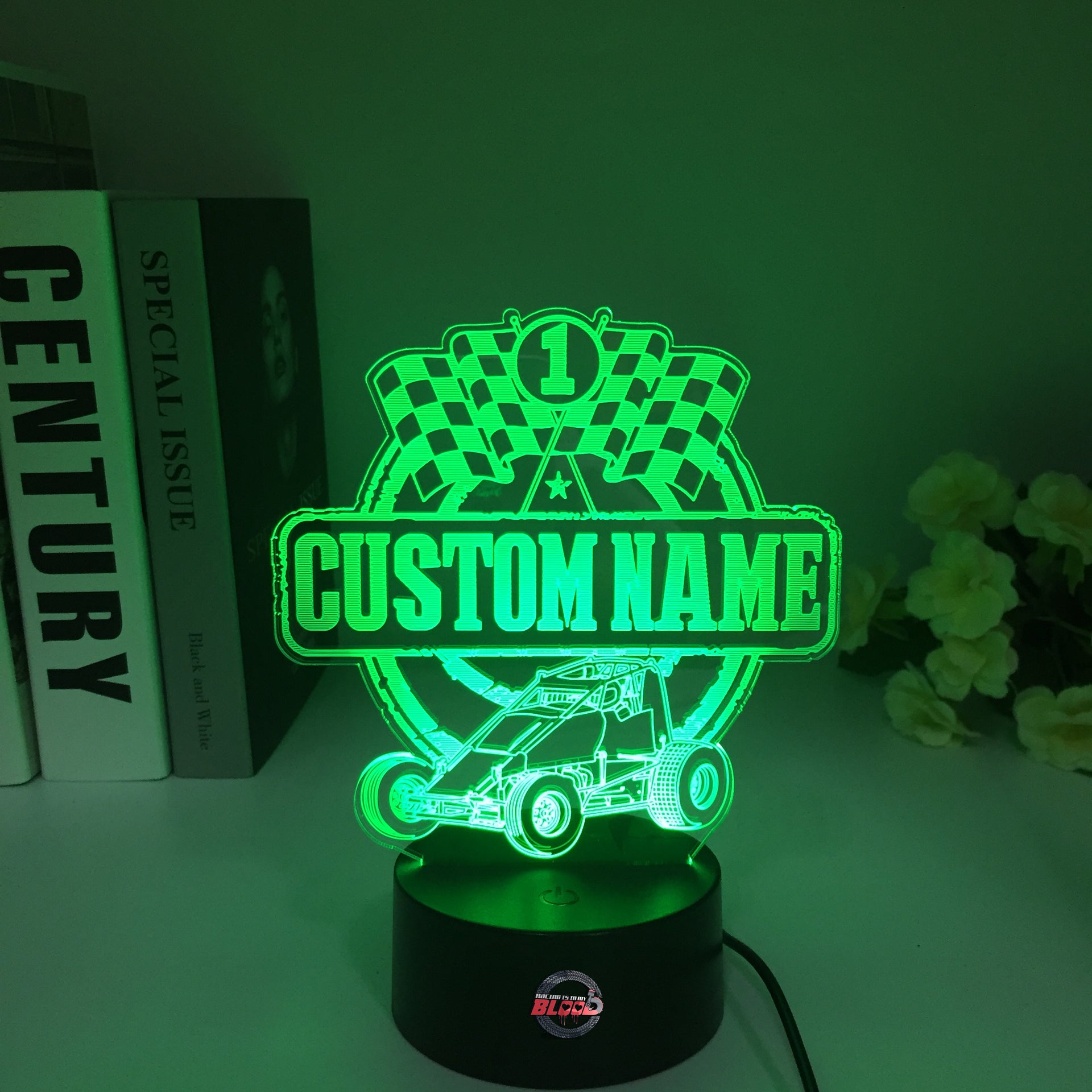 Custom Sprint Car Non Wing 3D Led Lamp