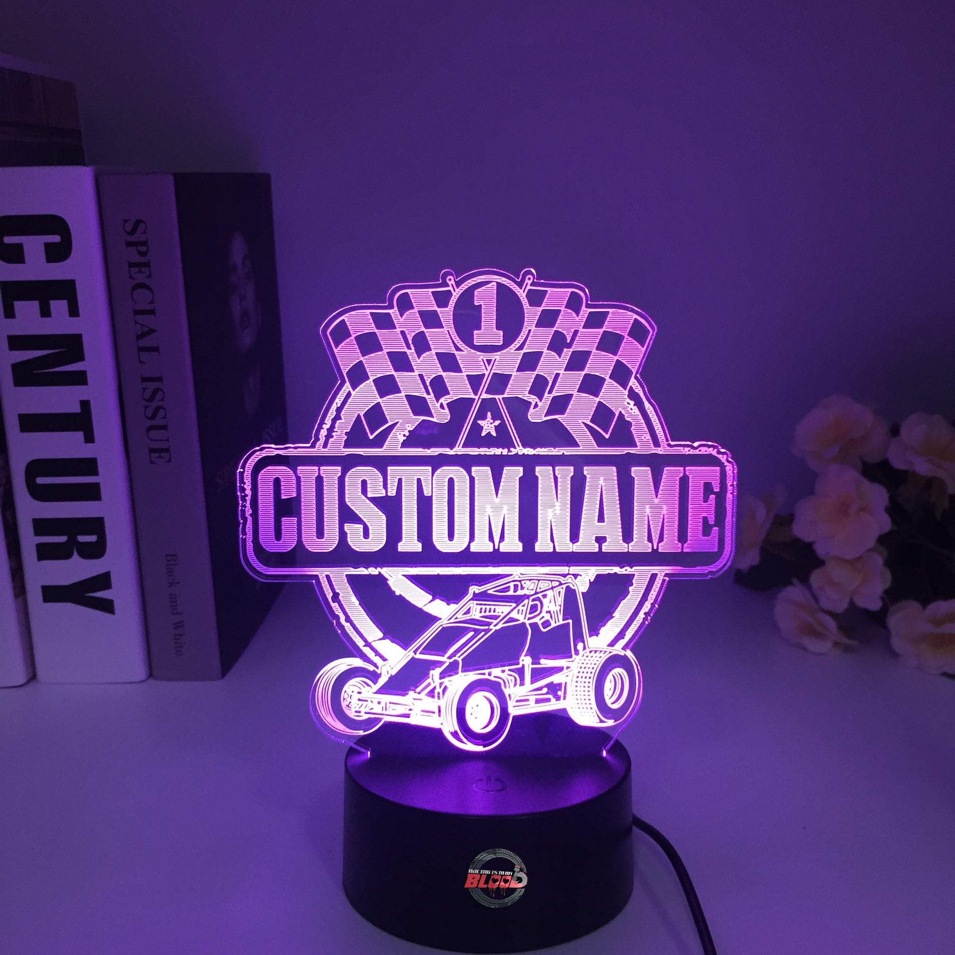 Custom Sprint Car Non Wing 3D Led Lamp