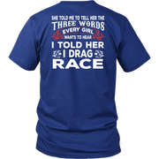drag racing men's t-shirts