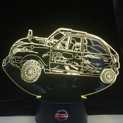Demolition Derby Car Led Lamp