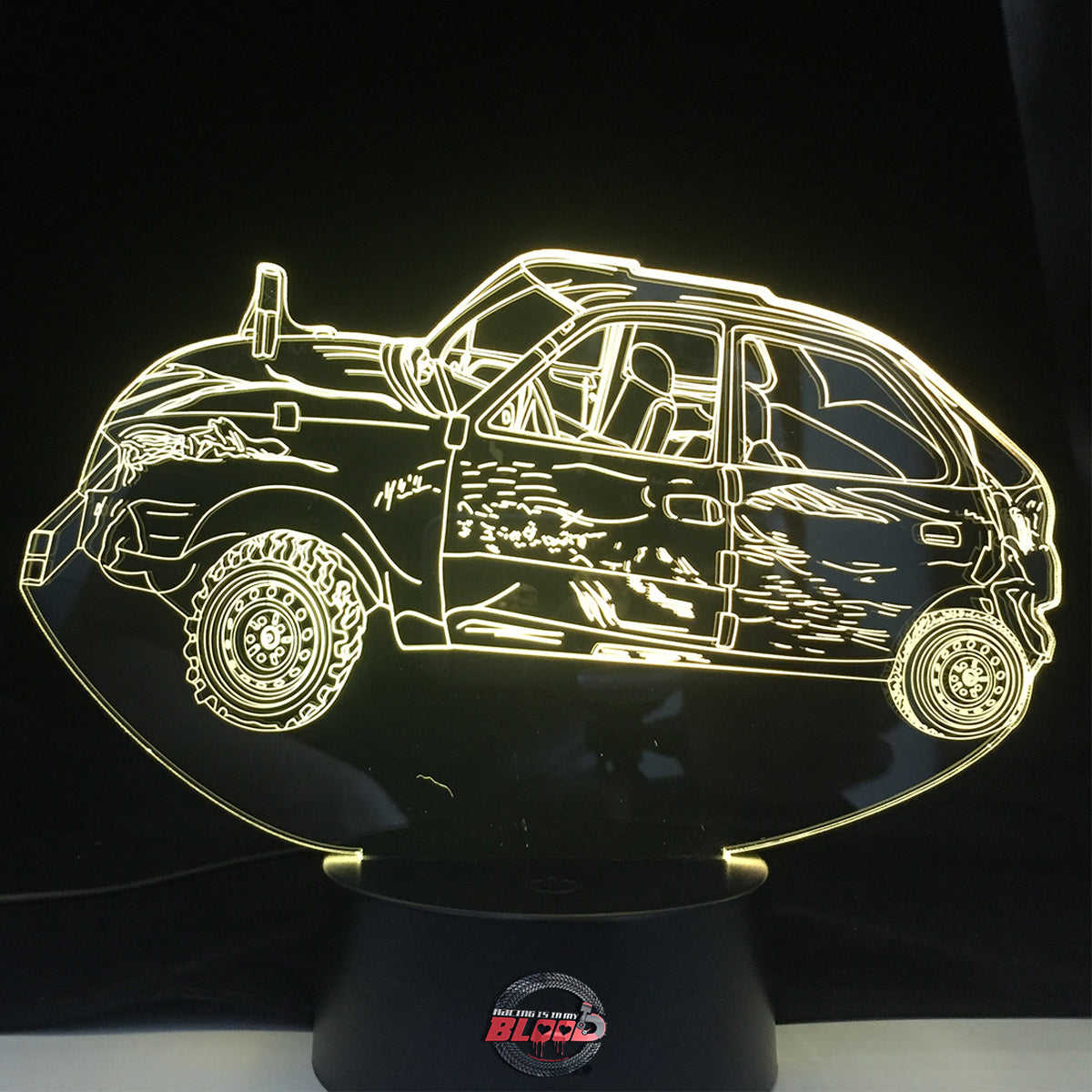 Demolition Derby Car Led Lamp