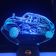 Demolition Derby Car Led Lamp
