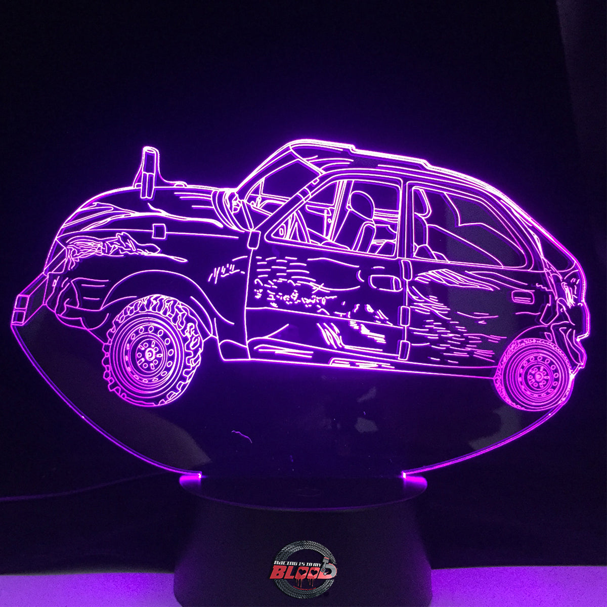 Demolition Derby Car Led Lamp