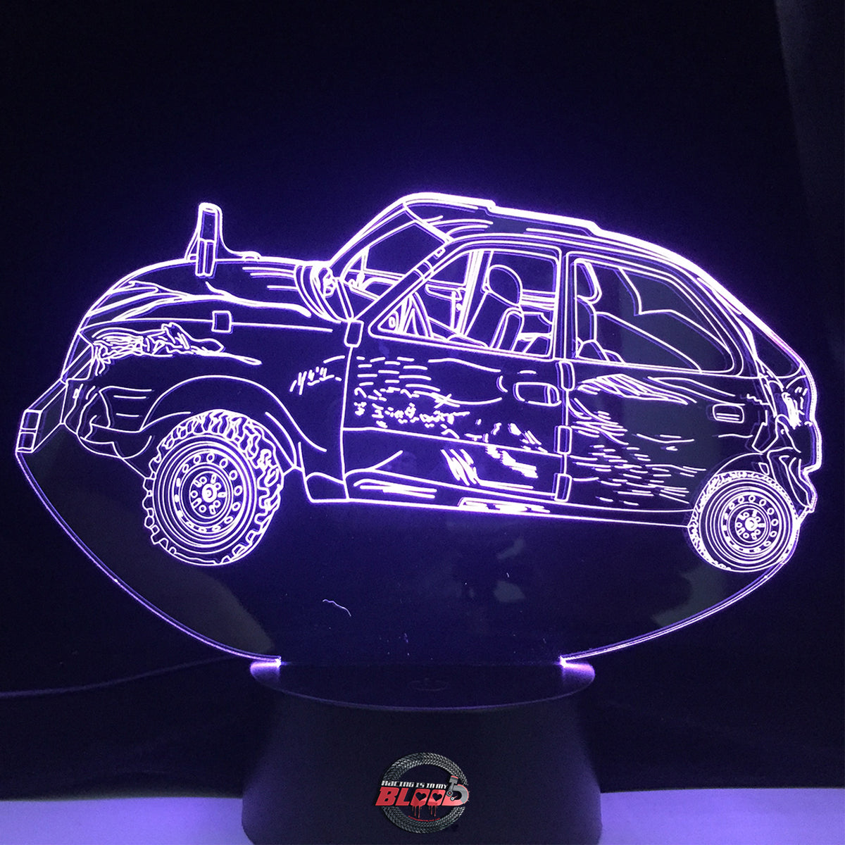 Demolition Derby Car Led Lamp
