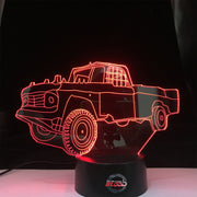 Demolition Derby Truck 3d Led Lamp