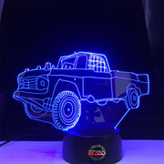 Demolition Derby Truck 3d Led Lamp