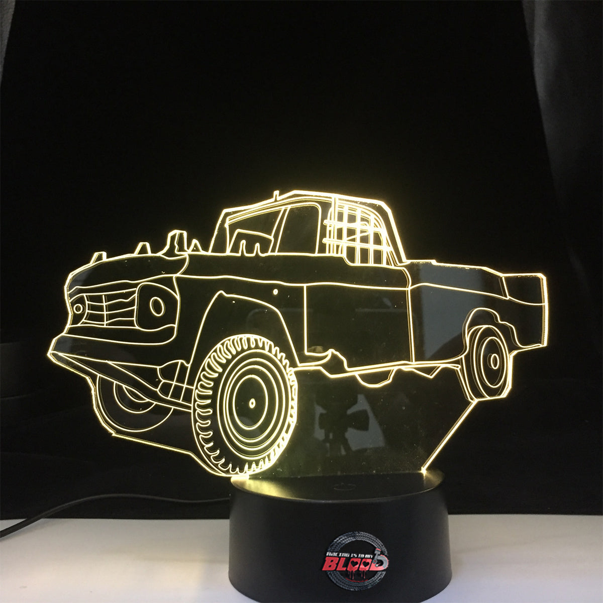 Demolition Derby Truck 3d Led Lamp