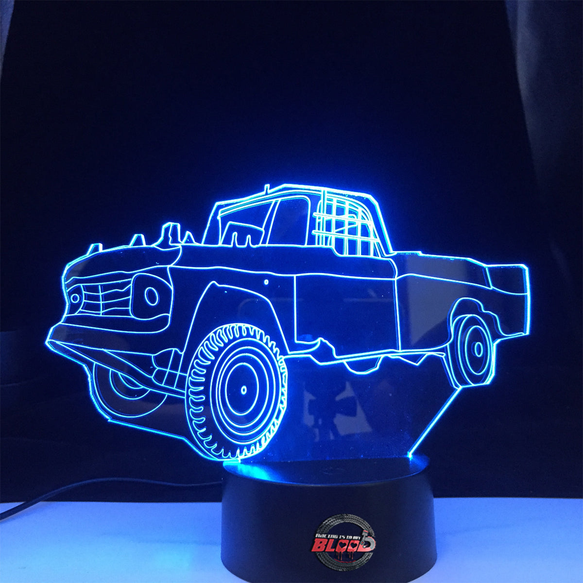 Demolition Derby Truck 3d Led Lamp