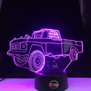 Demolition Derby Truck 3d Led Lamp