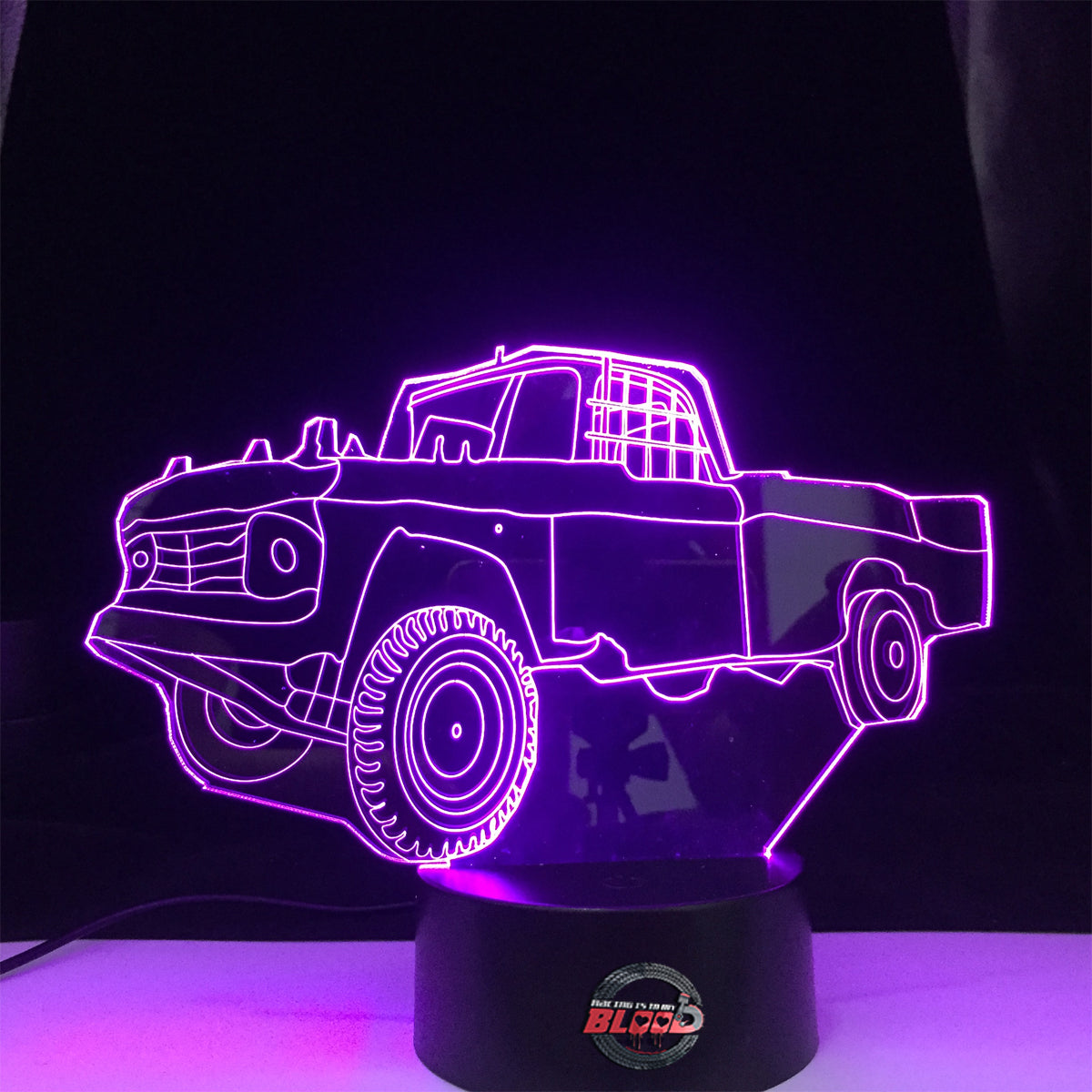 Demolition Derby Truck 3d Led Lamp