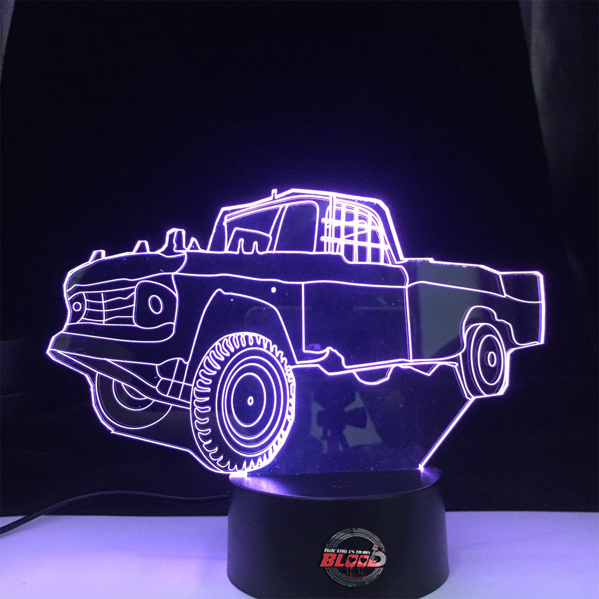 Demolition Derby Truck 3d Led Lamp