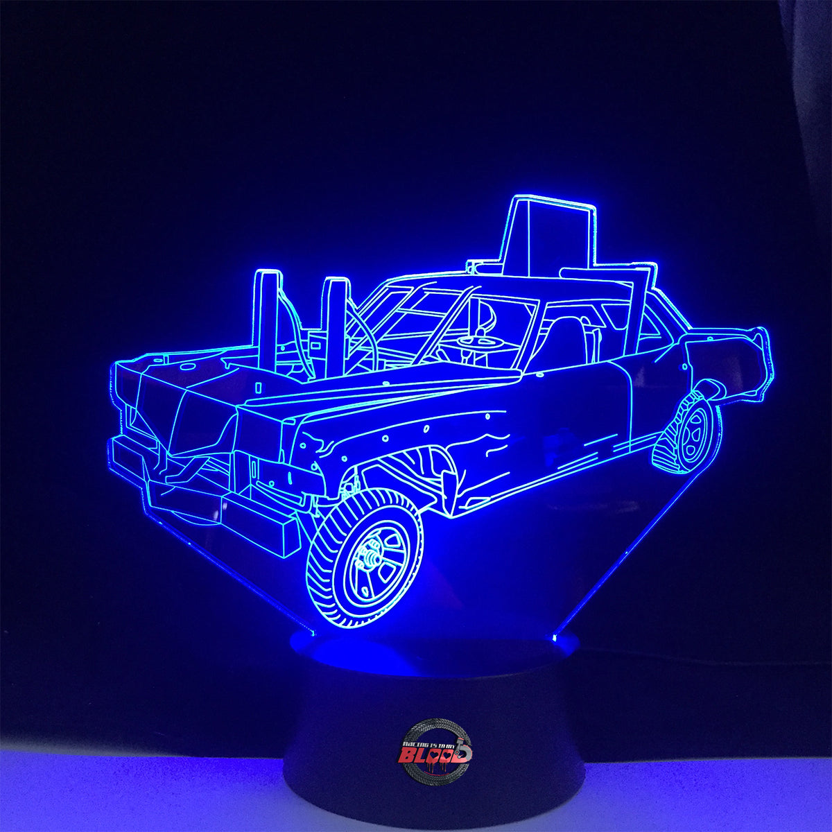 Demolition Derby Caddy 3D Led Lamp