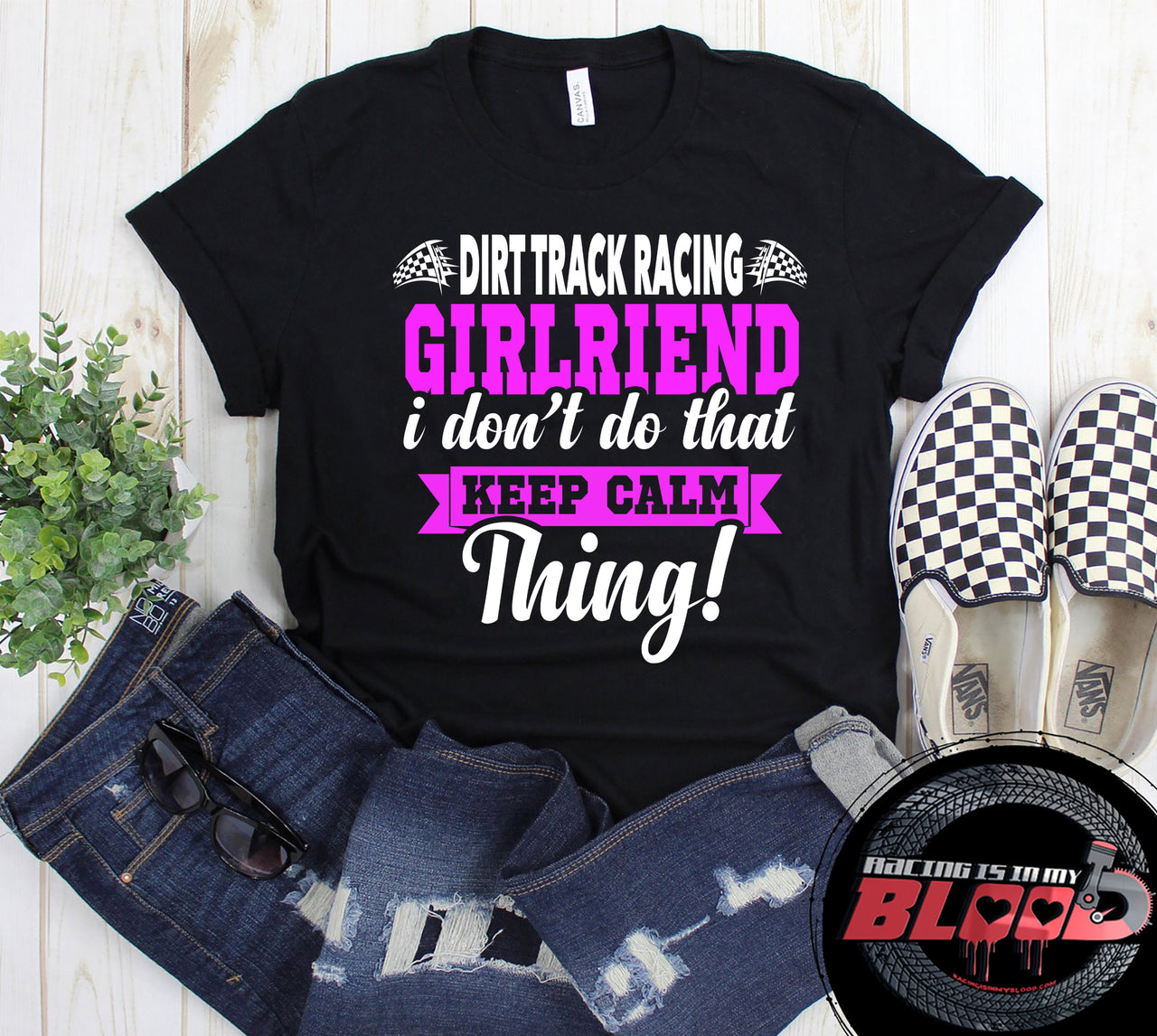 dirt track racing girlfriend t-shirts