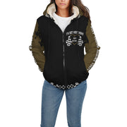 Dirt Track Racing Mom Sherpa Jacket muddy