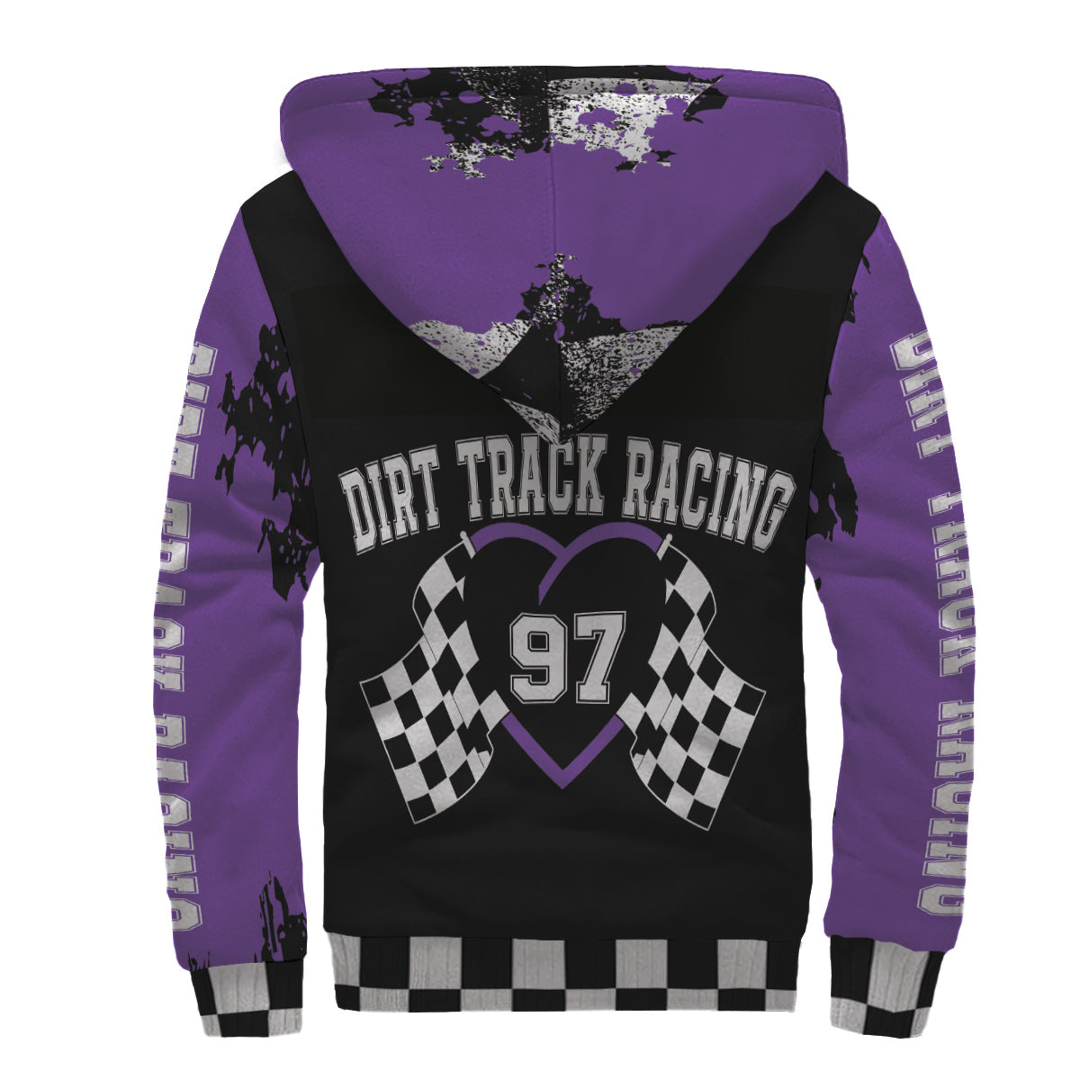 Dirt Track Racing Girl Sherpa Jacket RBBL