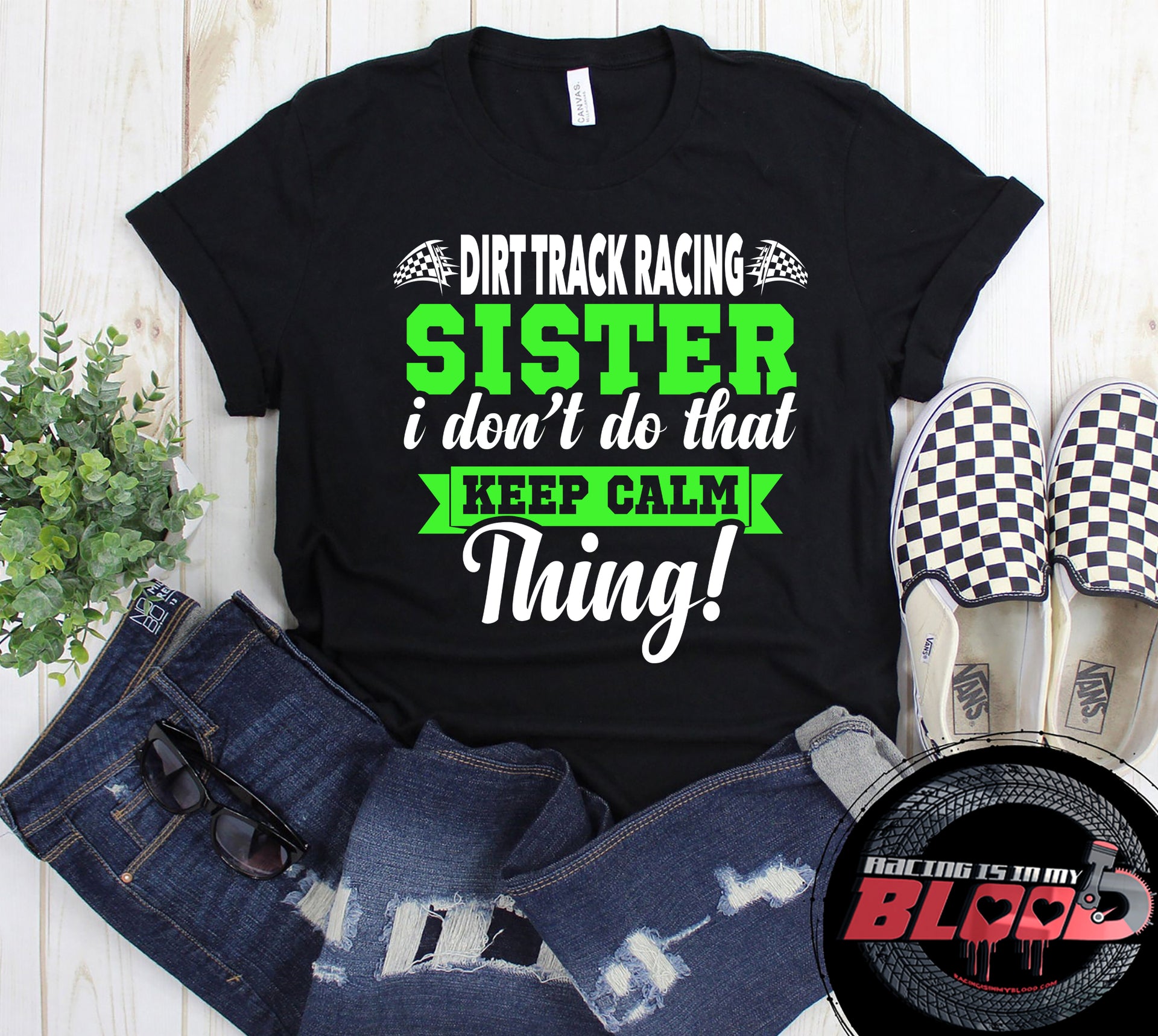 dirt racing sister t-shirts
