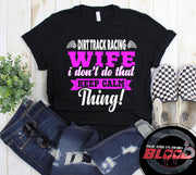 dirt track racing wife t-shirts