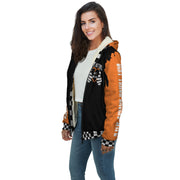 Dirt Track Racing Wife Sherpa Jacket Orange