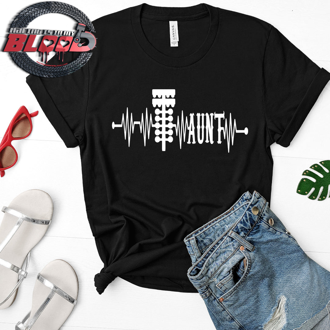 Drag racing aunt t-shirts