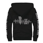Drag Racing Girl Heartbeat Sherpa Jacket