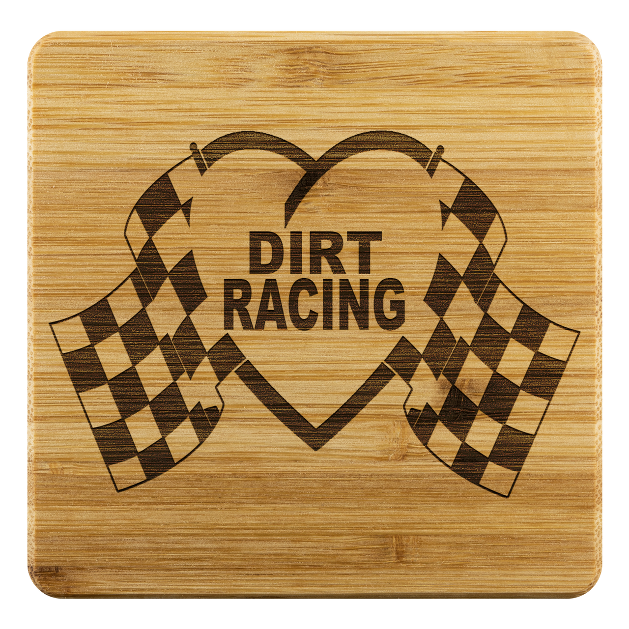 Dirt Racing Bamboo Coaster