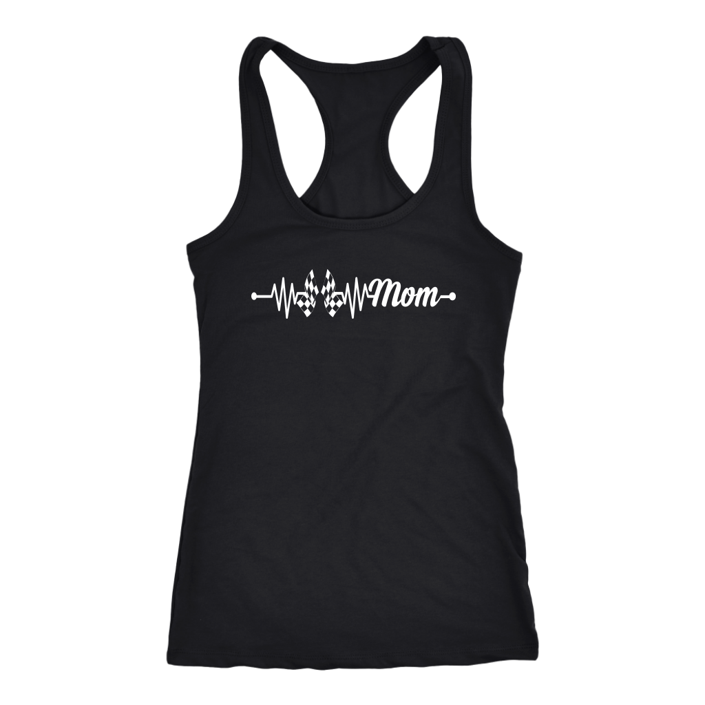 Racing Mom Heartbeat T-Shirts